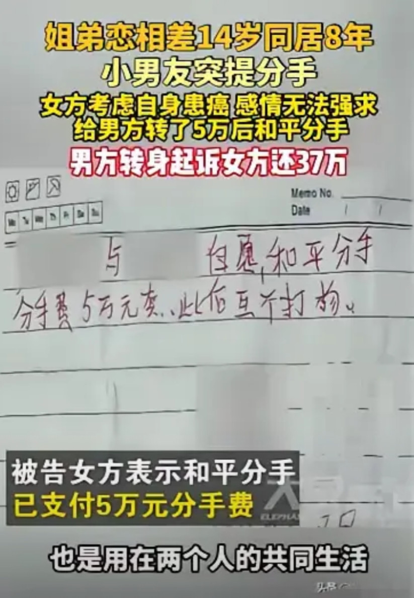 北京，58岁女子患了癌，比她小14岁的小男友，突然提出分手，女子知道自己身体不好