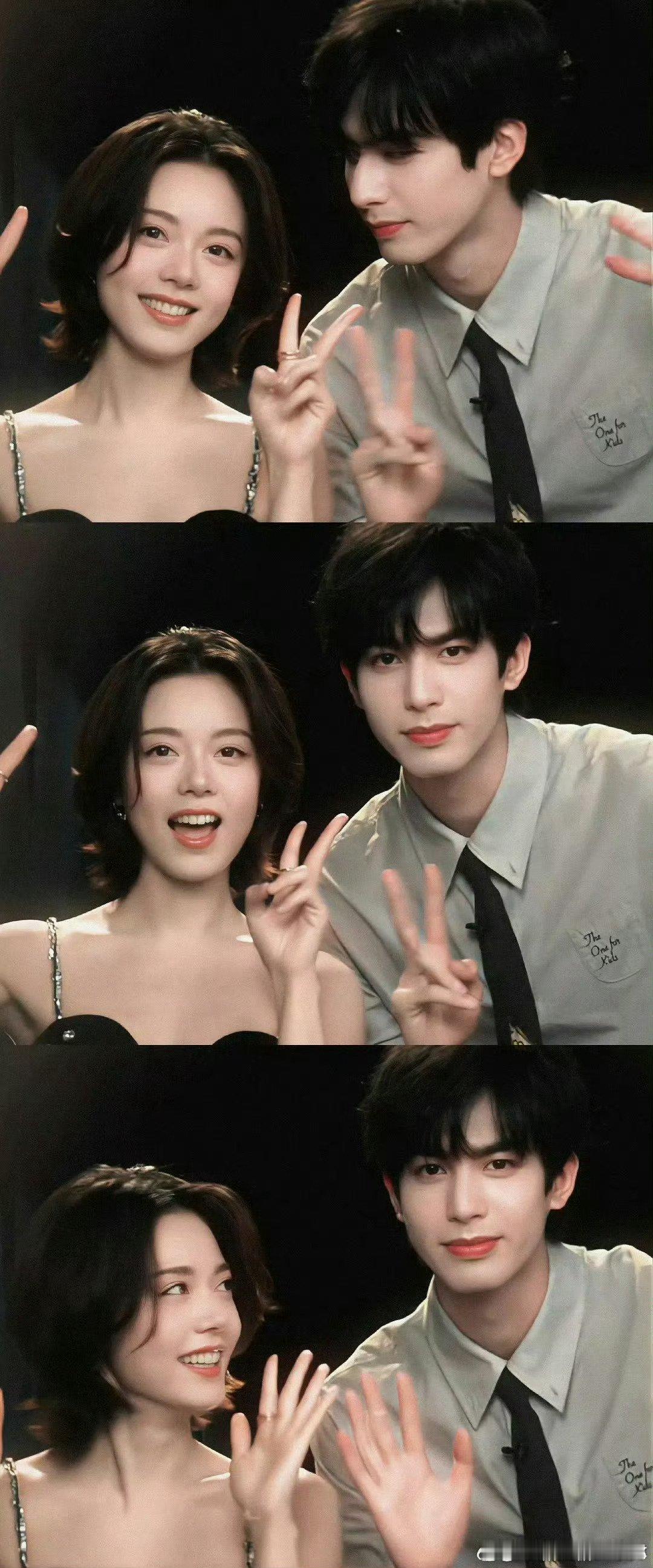 赵今麦宋威龙双人商务预告赵今麦宋威龙有效播剧龙麦cp粉好多人磕两人男帅女美懂