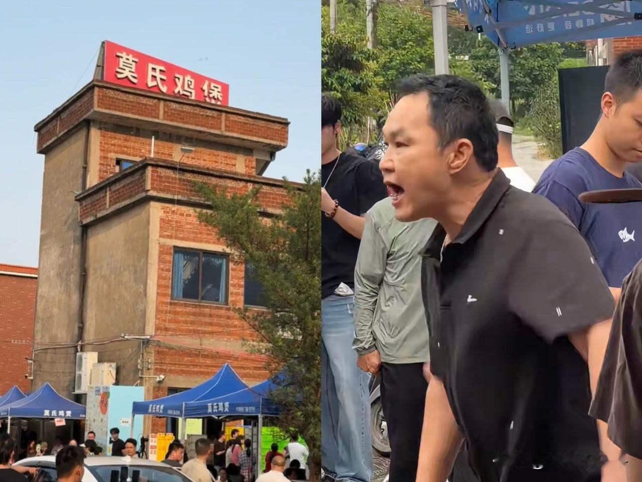 “老莫鸡煲”火了，没想到的一幕出现了，一个操着顺德口音的中年大叔，直接冲进
