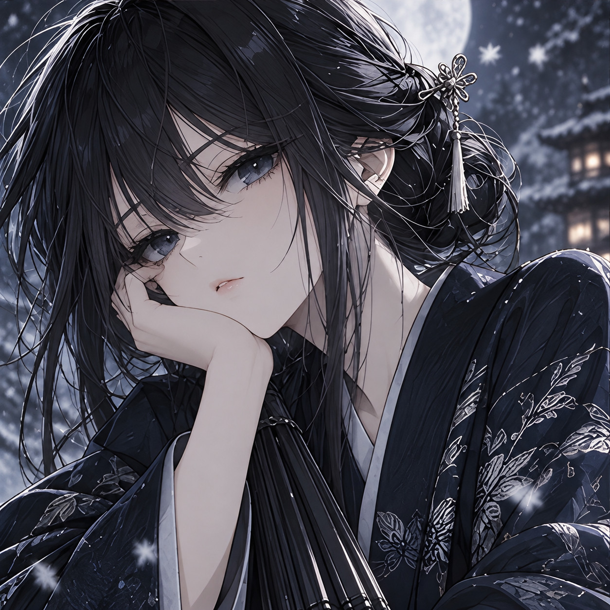 动漫头像｜🌙夜色为衣.​​​