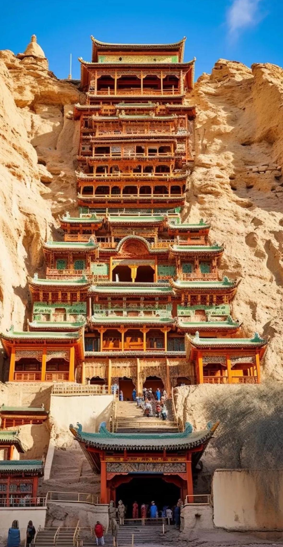 关于景区让游客坐车游玩，我去过的最夸张的是敦煌。很多年前，我坐公交车就可以去看莫