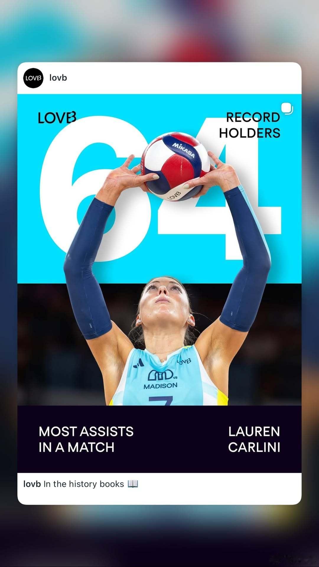 龚翔宇国际排坛动态LOVB麦迪逊队发布了龚翔宇和卡里尼的互动卡里尼说：“我和龚