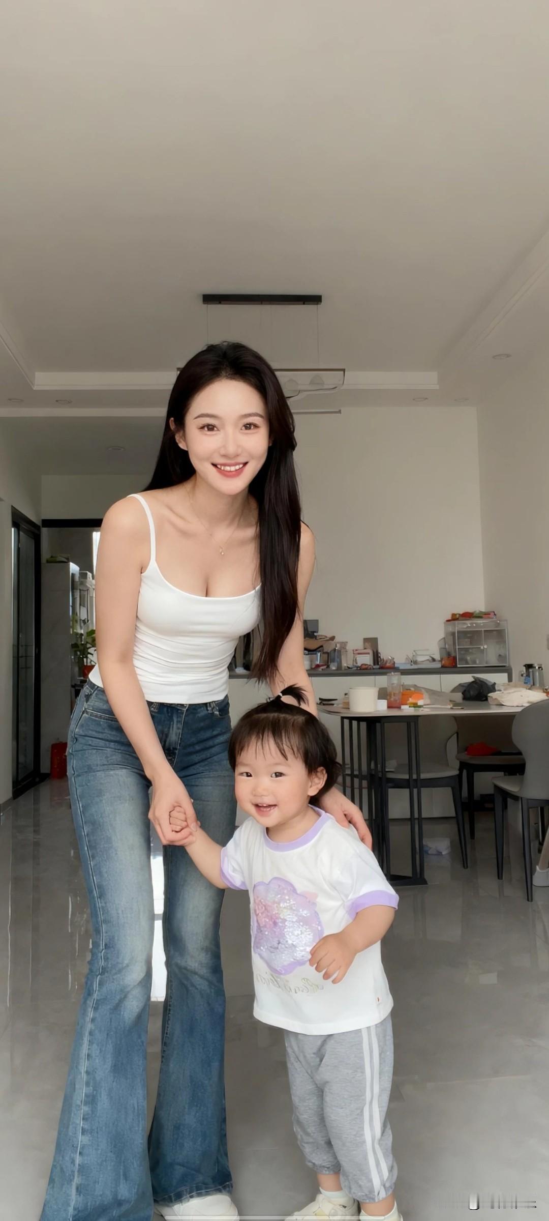 温馨亲子时光，妈妈和小宝贝的快乐瞬间😊