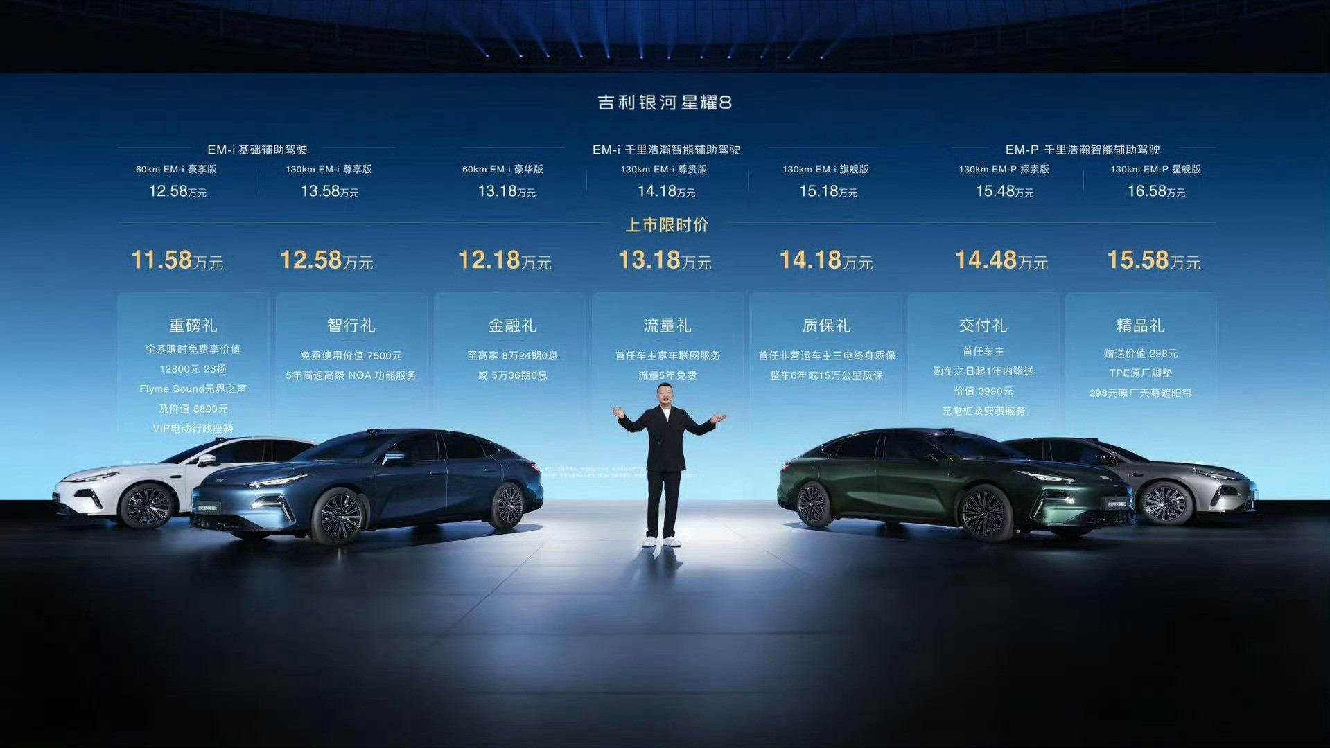 银河星耀8只要11.58万-15.58万，这个价格真的让最坚定的比亚迪粉丝，也开