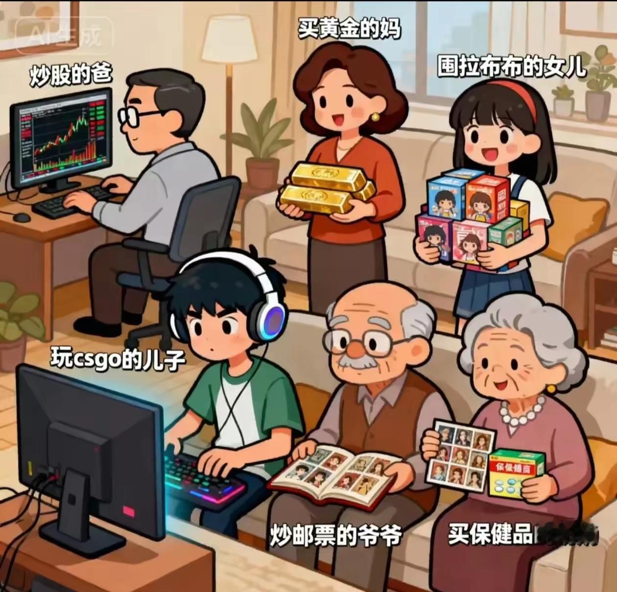 一家人有一家人的整整齐齐[笑着哭]