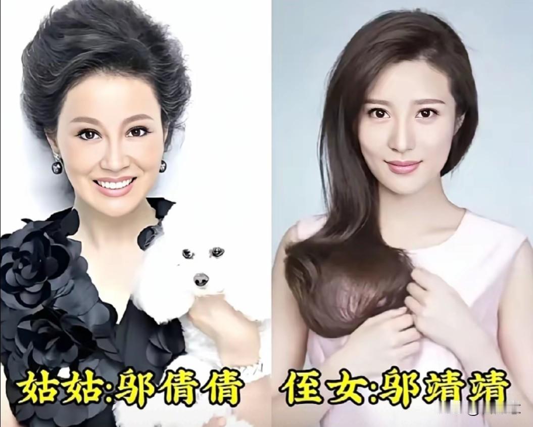 娱乐圈暗藏着不少亲戚关系，比如陈红和侄女陈旭，邬倩倩和侄女邬靖靖，皆是姑侄，且同