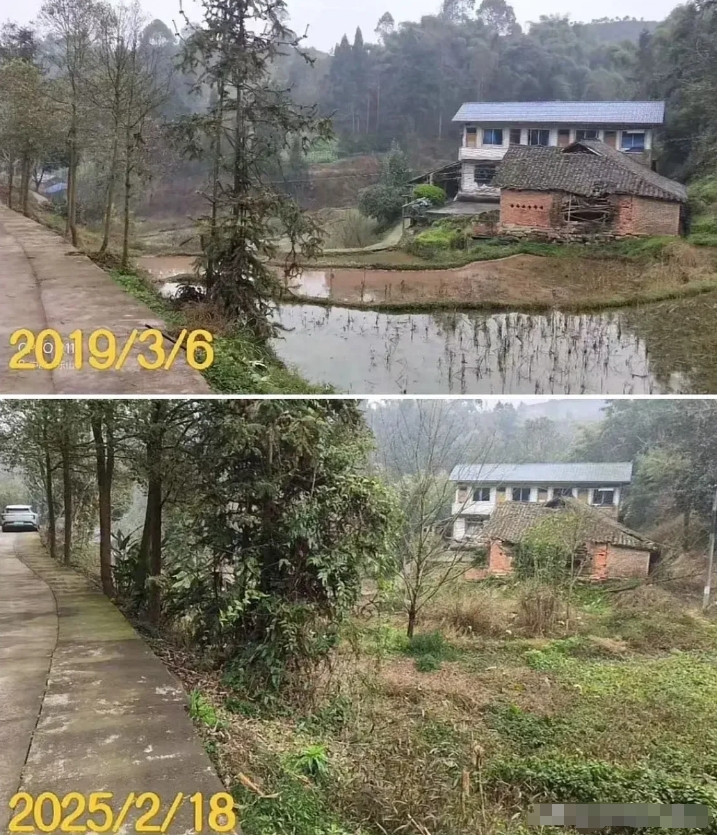 同样一个地方，相隔6年。
