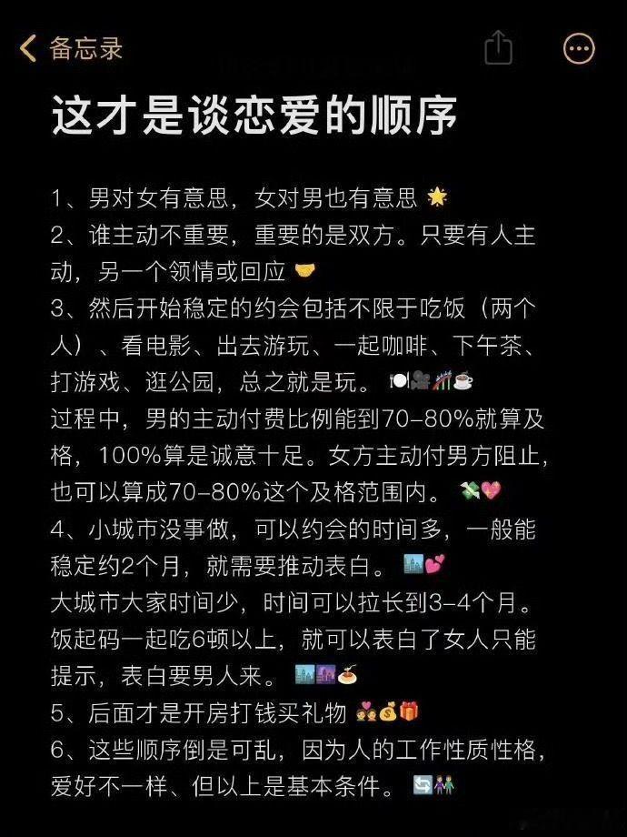 这才是谈恋爱的正确顺序。