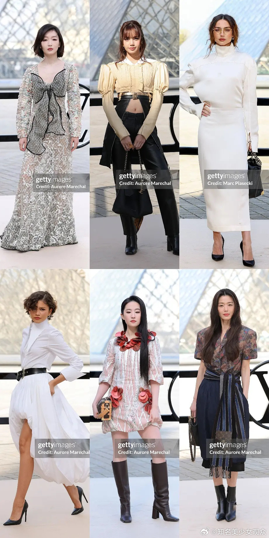 LV大秀各国女星状态（生图），感觉刘亦菲、周冬雨没摆好