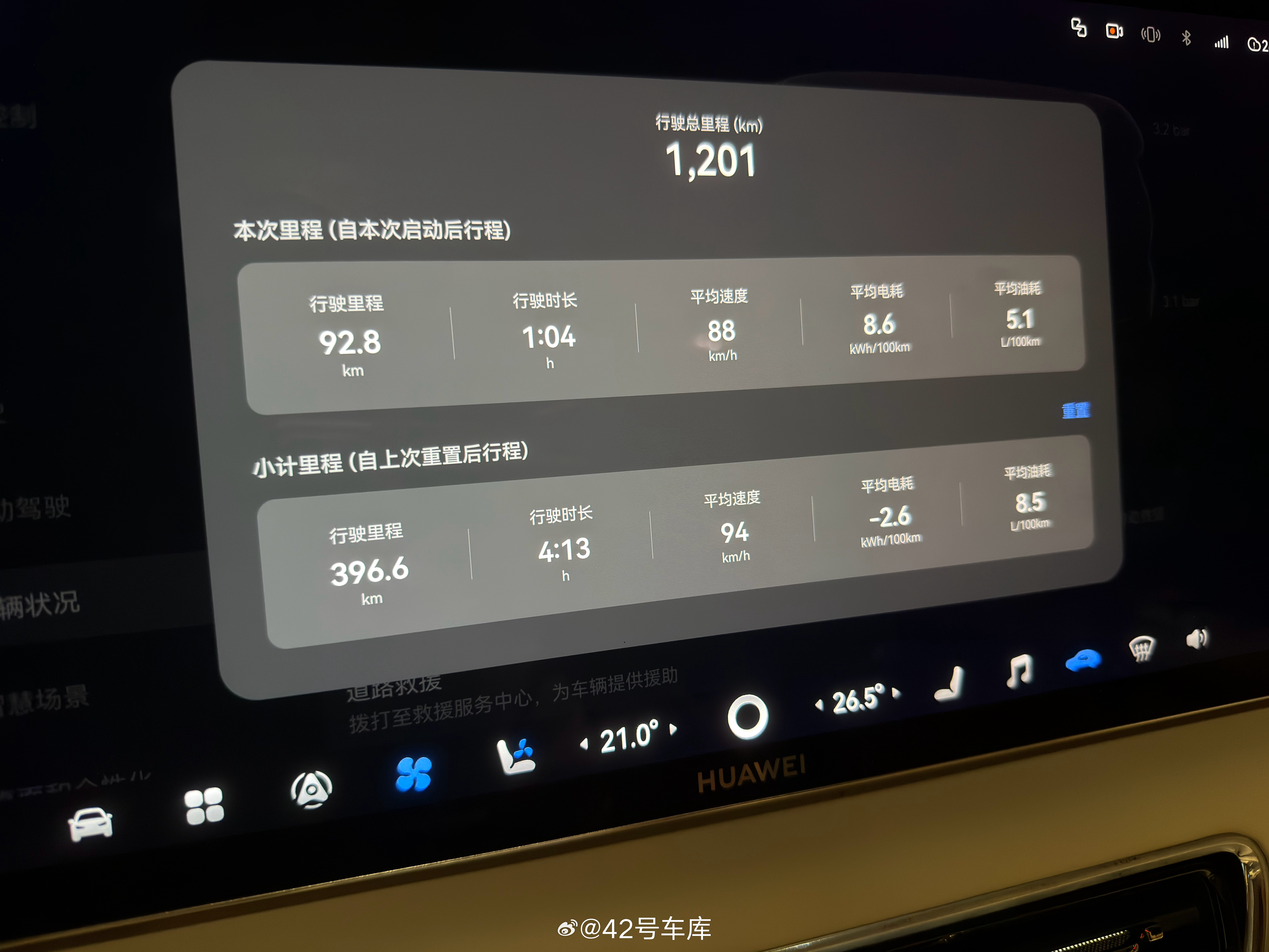 周末开智界V9跑了次长途，给大家看看它的能耗表现。全程驾驶模式选择了舒适，动