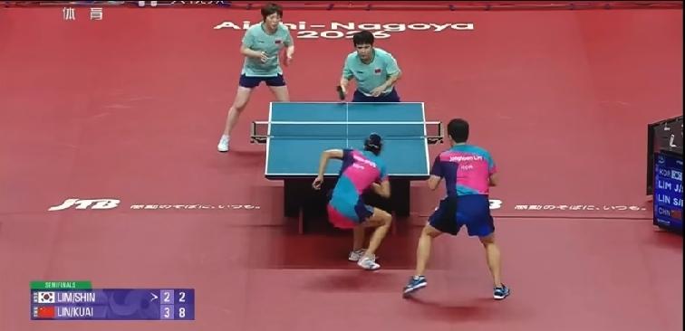 太棒啦！动漫组合顶住压力，4:2战胜韩国林仲勋申裕斌，成功闯进混双决赛🎉整场