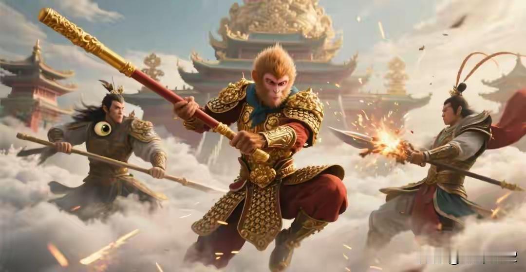 无仇无怨，为何大打出手？二郎神与孙悟空的巅峰对决，藏着三层深意孙悟空大闹天