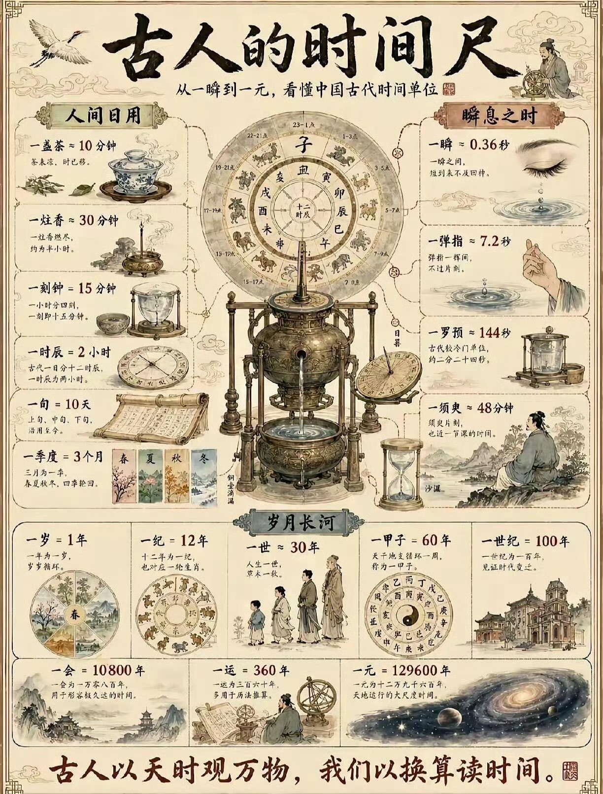古人的时间尺。​​​
