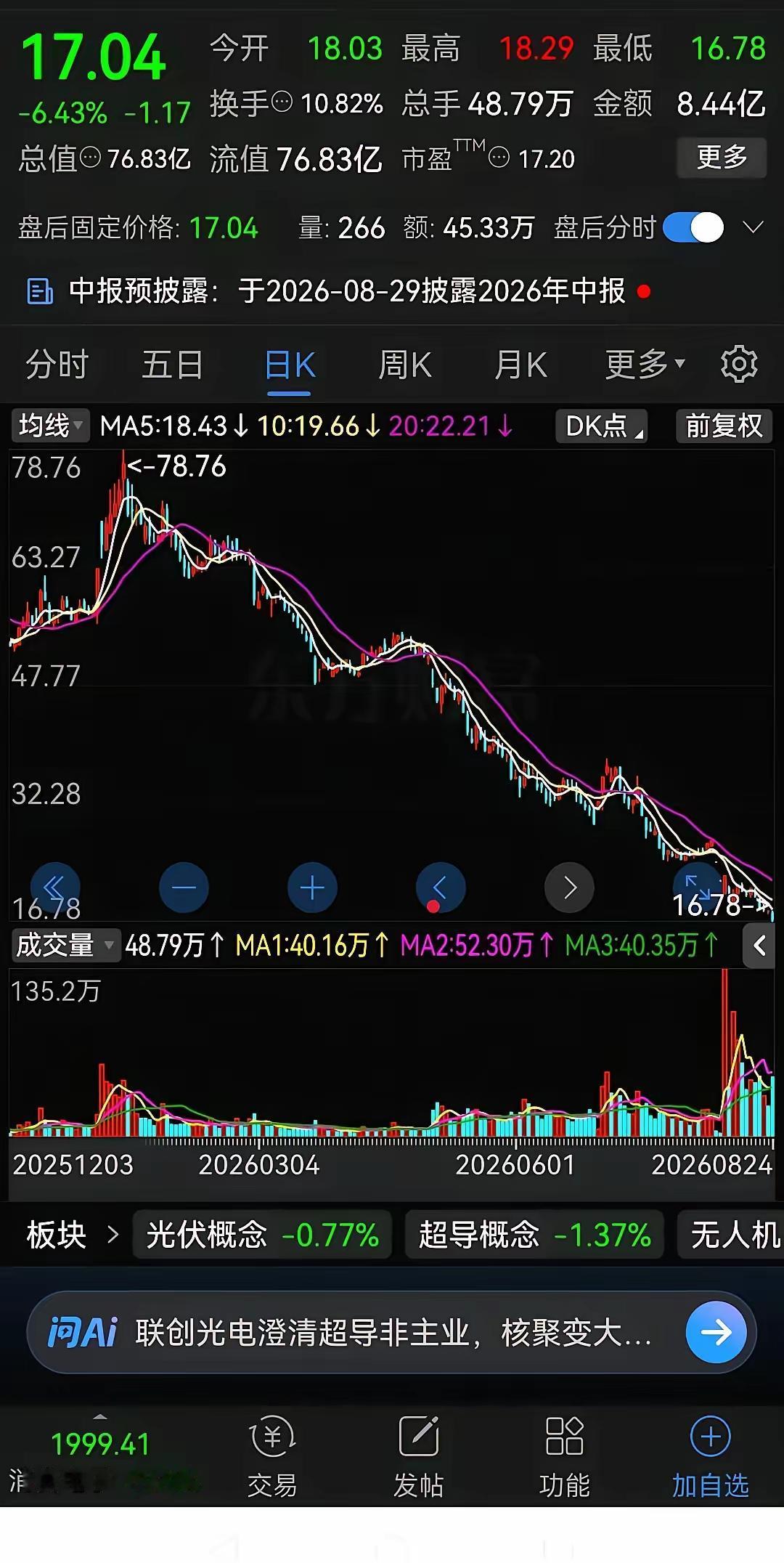 今年股市里最残忍的一台“绞肉机”，居然是一只连ST帽子都没戴的普通股票。七个月