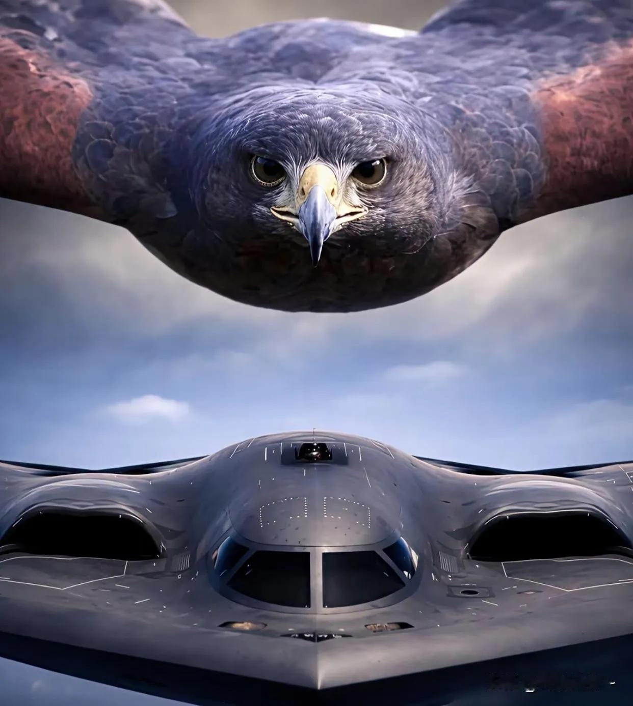 B-2隐身战略轰炸机把仿生学原理发挥到极致。简直就是一模一样。