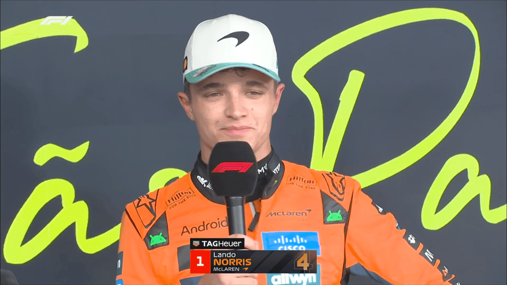 连续夺得杆位, 诺里斯: 压力比我想要的更大!