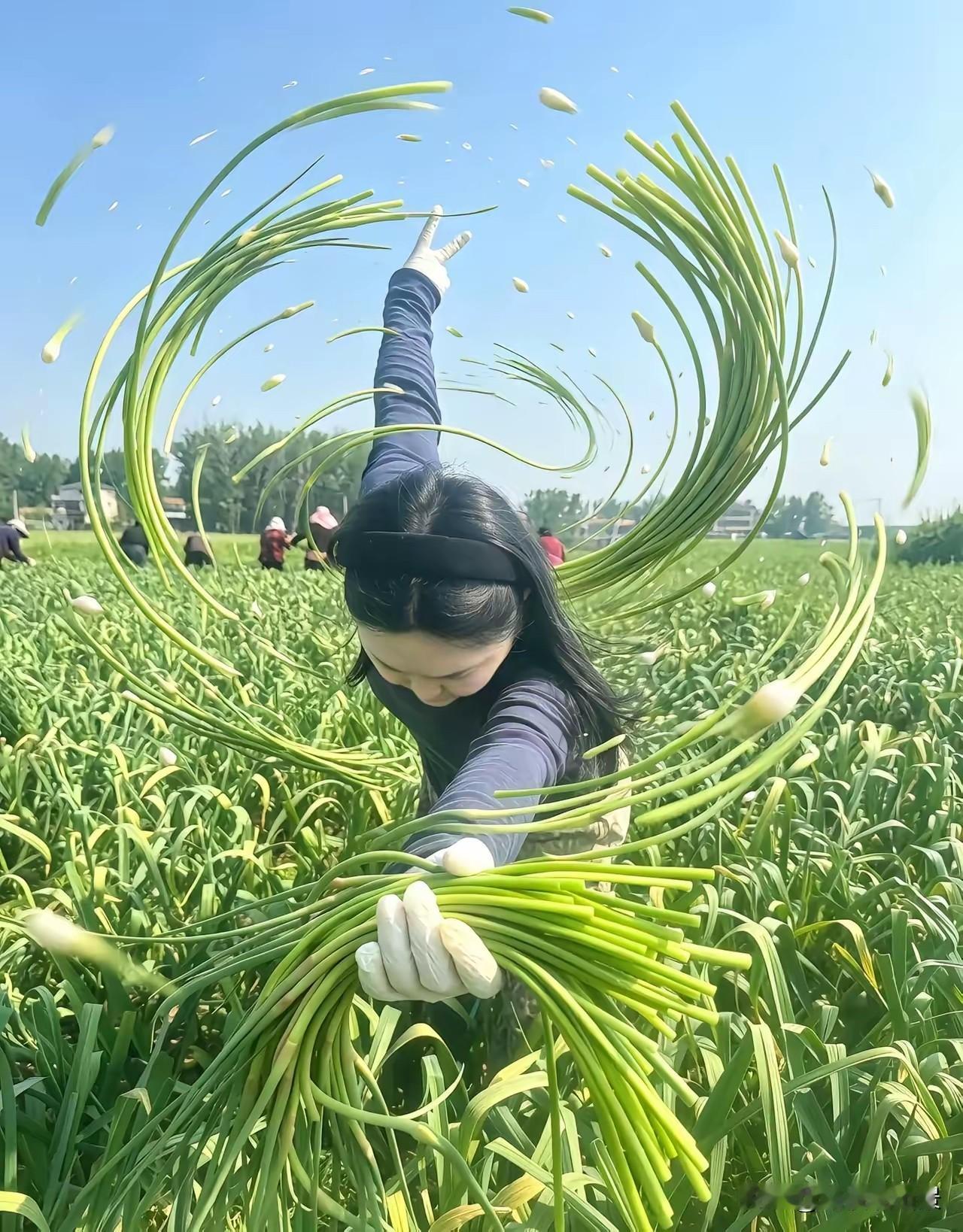 一顿操作猛如虎，一斤蒜薹七毛五!