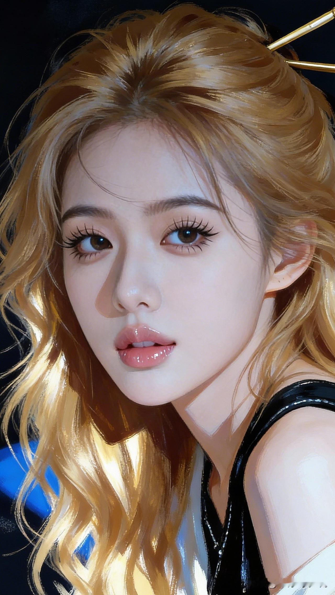 金发美人，倾国倾城。分享唯美照片梦幻少女，金发闪耀，温柔动人