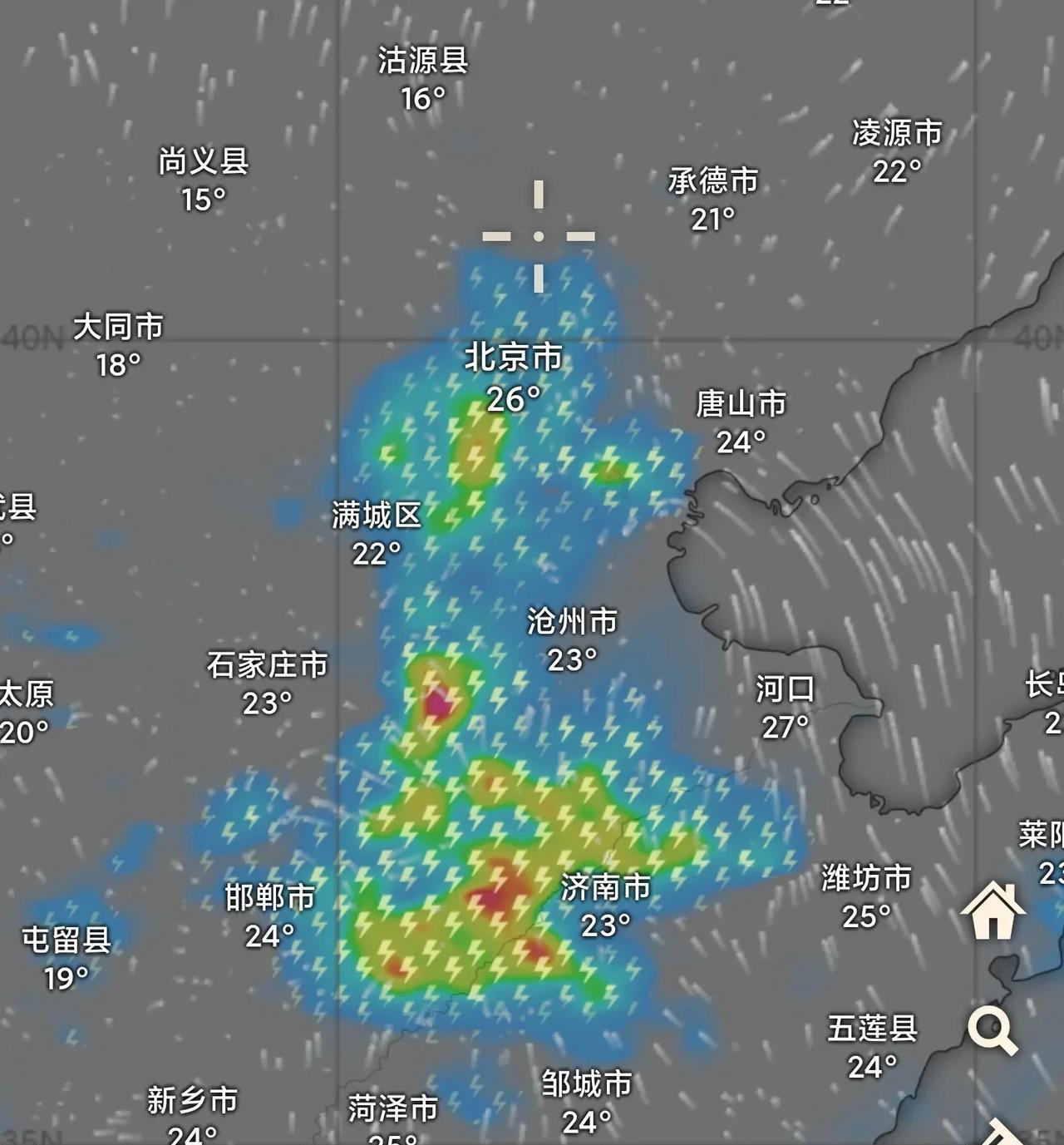 华北黄淮短期降水更新预测，预计明后两天多分散性雷暴天气分析：小心突然遭暴雨！