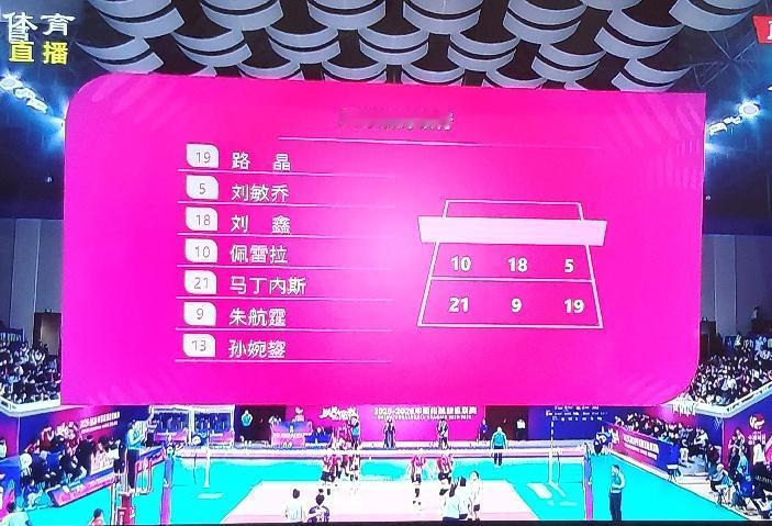 天津女排主攻手路晶迎来首发出场比赛！天津女排6名年轻小将上场挑战上海女排！天津女
