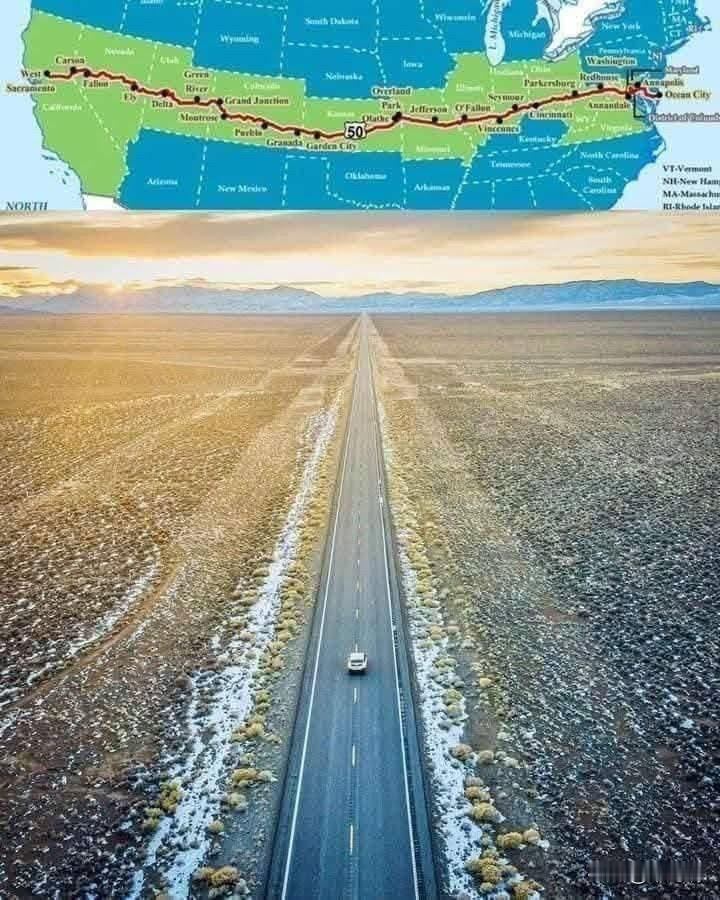 50号公路，美国最孤独的公路！这条公路是开启史诗级越野探险之旅的完美之选，它