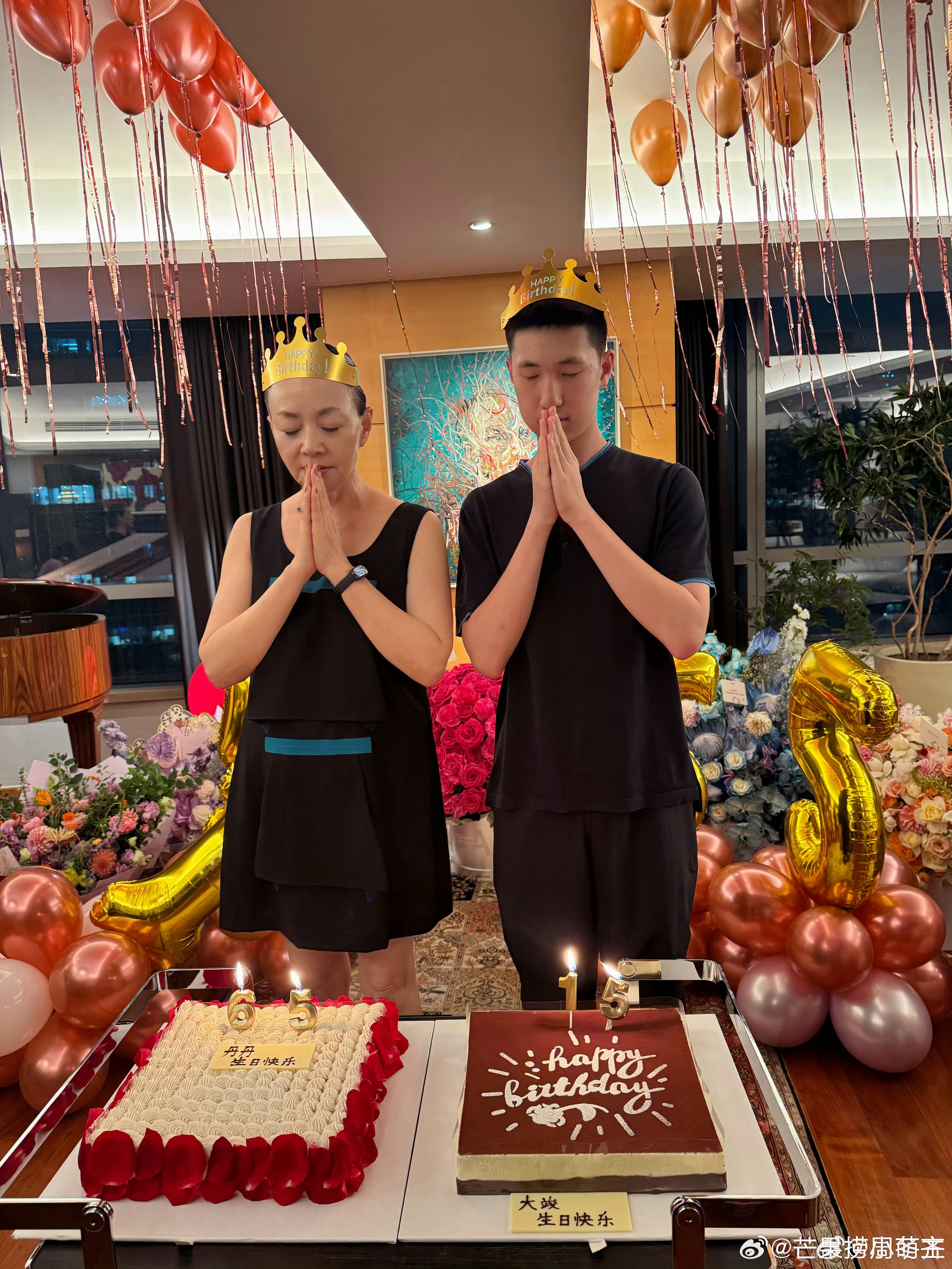 宋丹丹和林永健儿子一起庆生宋丹丹林大竣一起庆生宋丹丹和林永健儿子一起庆生，两人