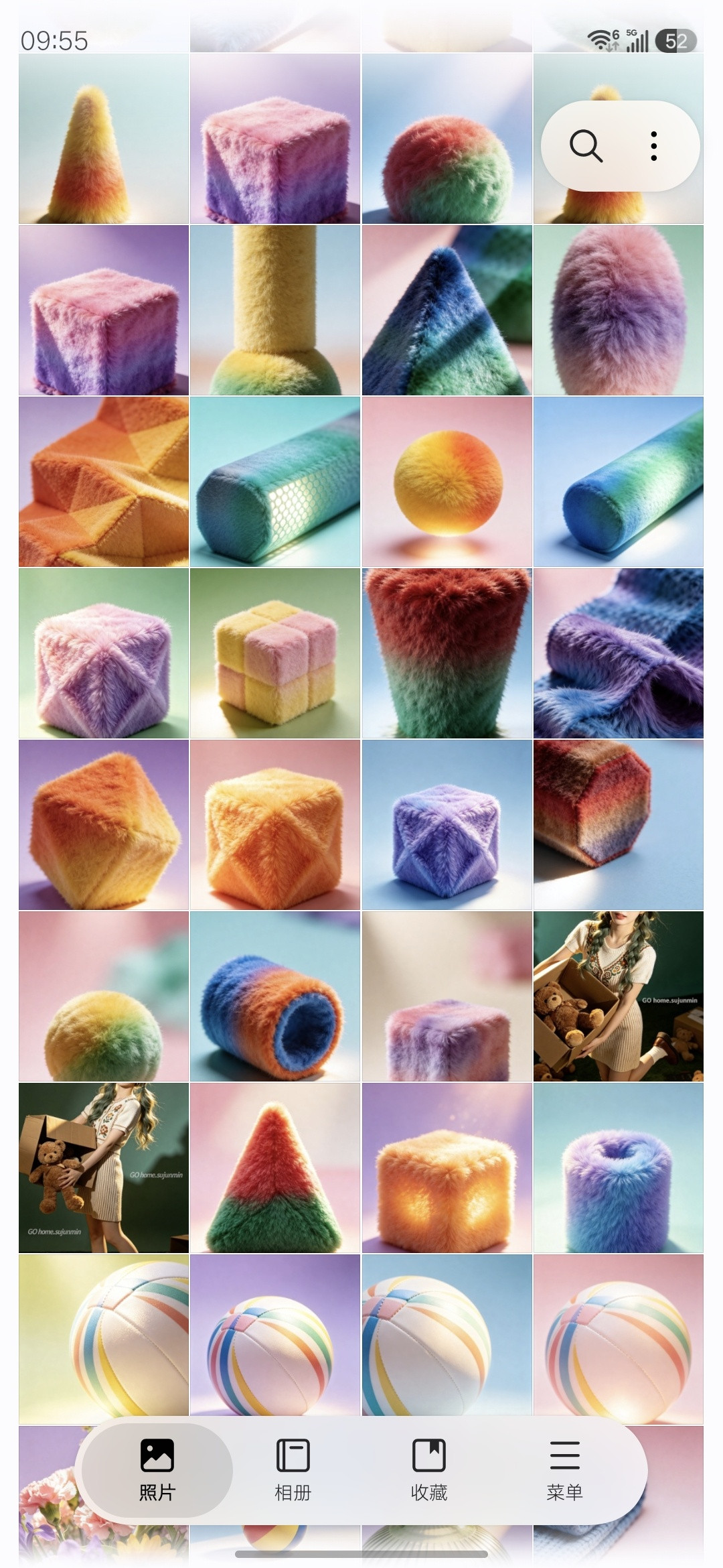 昨晚生成了2000多张壁纸，给我搞失眠了。有想要的告诉我。