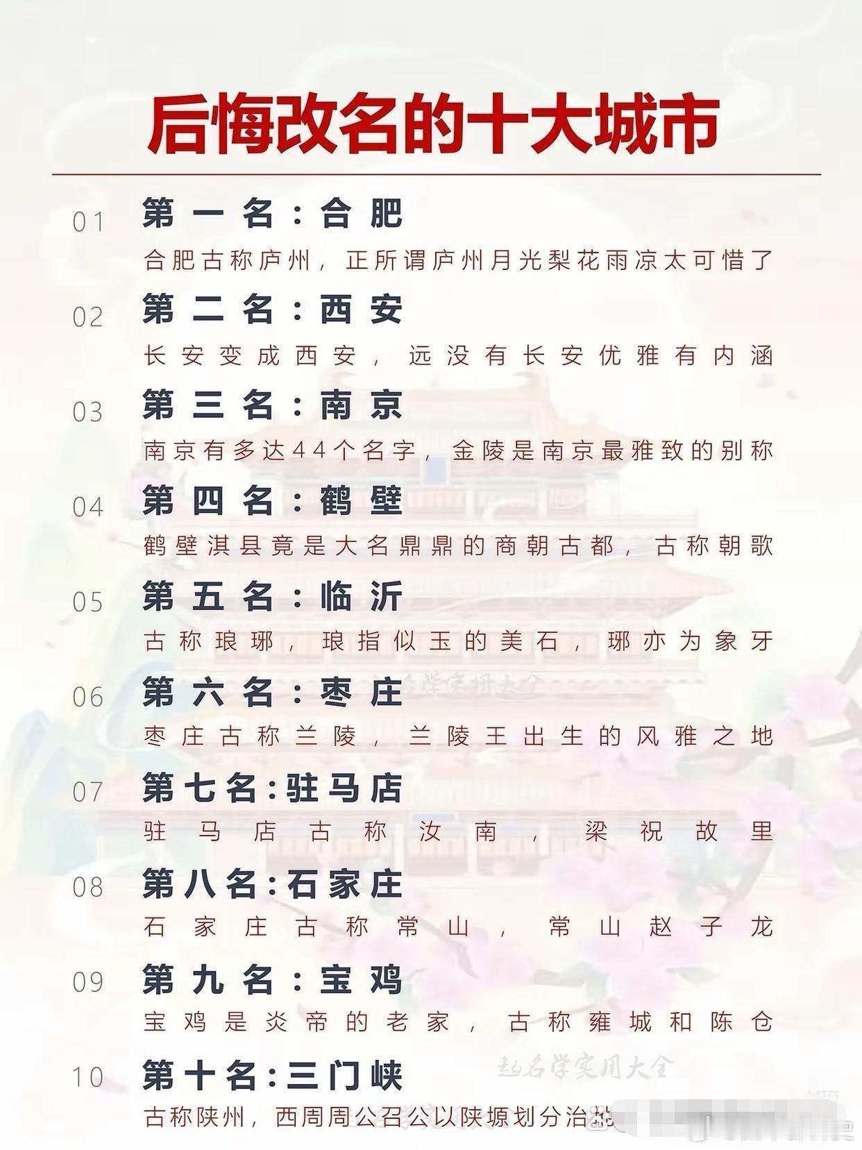 琅琊，金陵，朝歌…这些名字确实好听，起码比现在的更好听一些！​