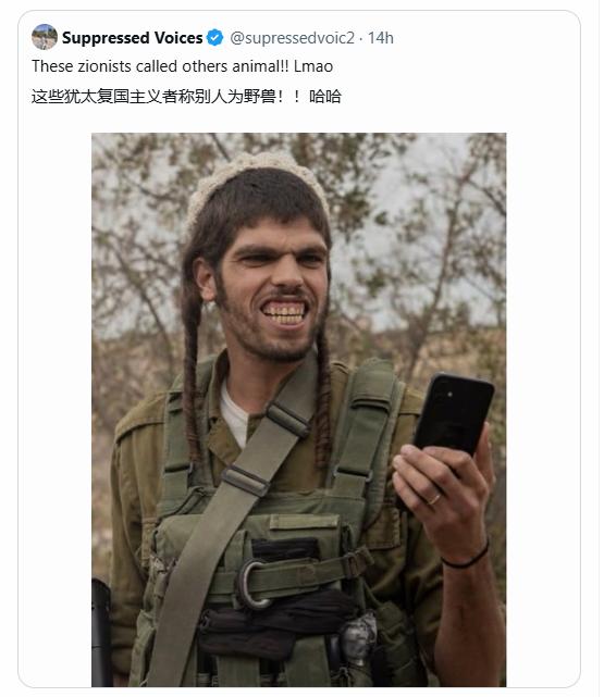 是我的错觉吗？我怎么感觉这些以色列士兵长得很“类人”，就是越看越不像人类的那种感