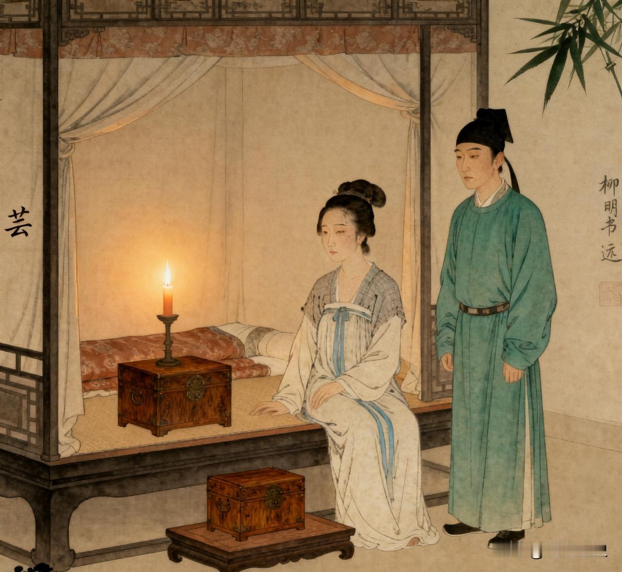 唐朝时，皇宫放出3000名30多岁的老宫女，有一个宫女怕自己生下，随便找了个穷书