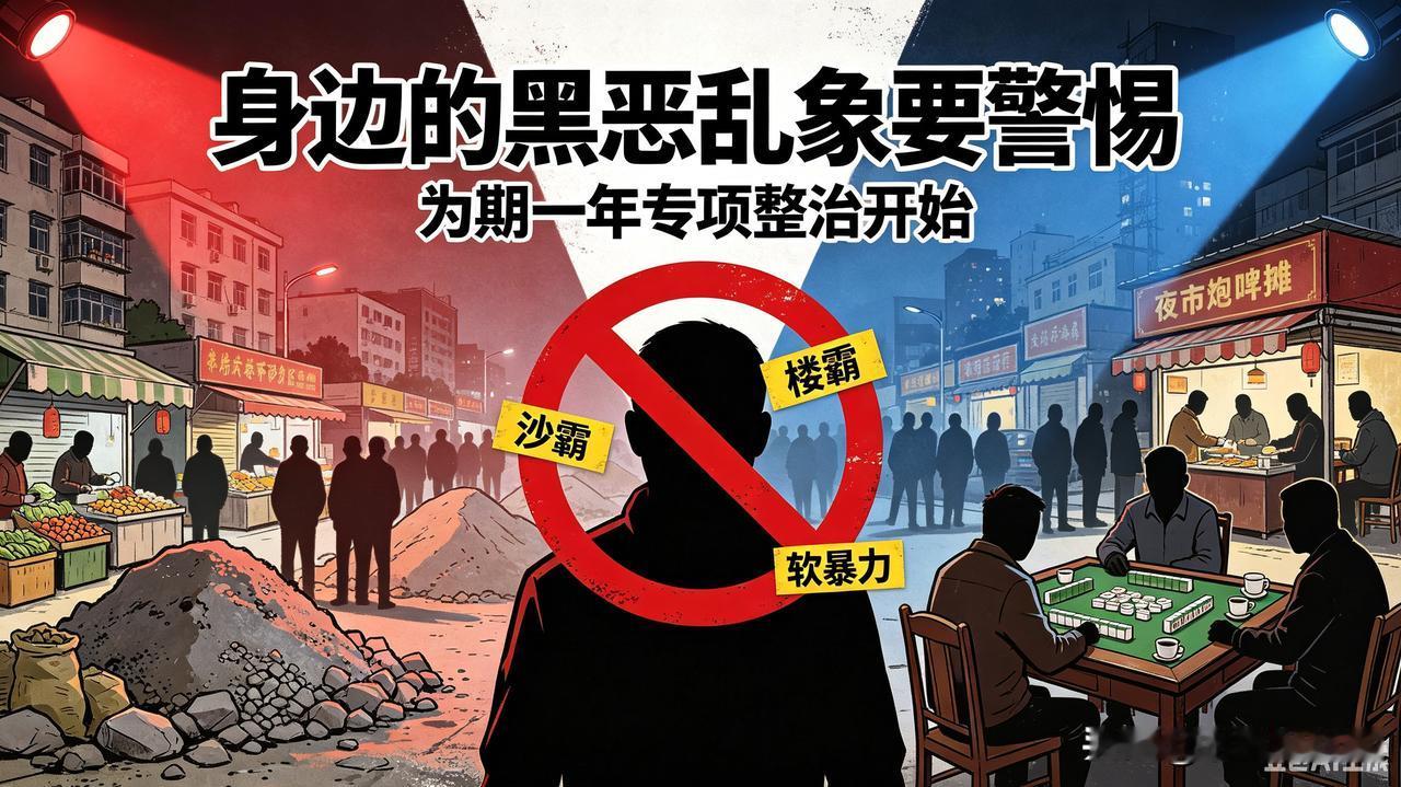 新一轮扫黑除恶开启，为期一年！很多人还没意识到：黑恶势力或许就在身边❗最近