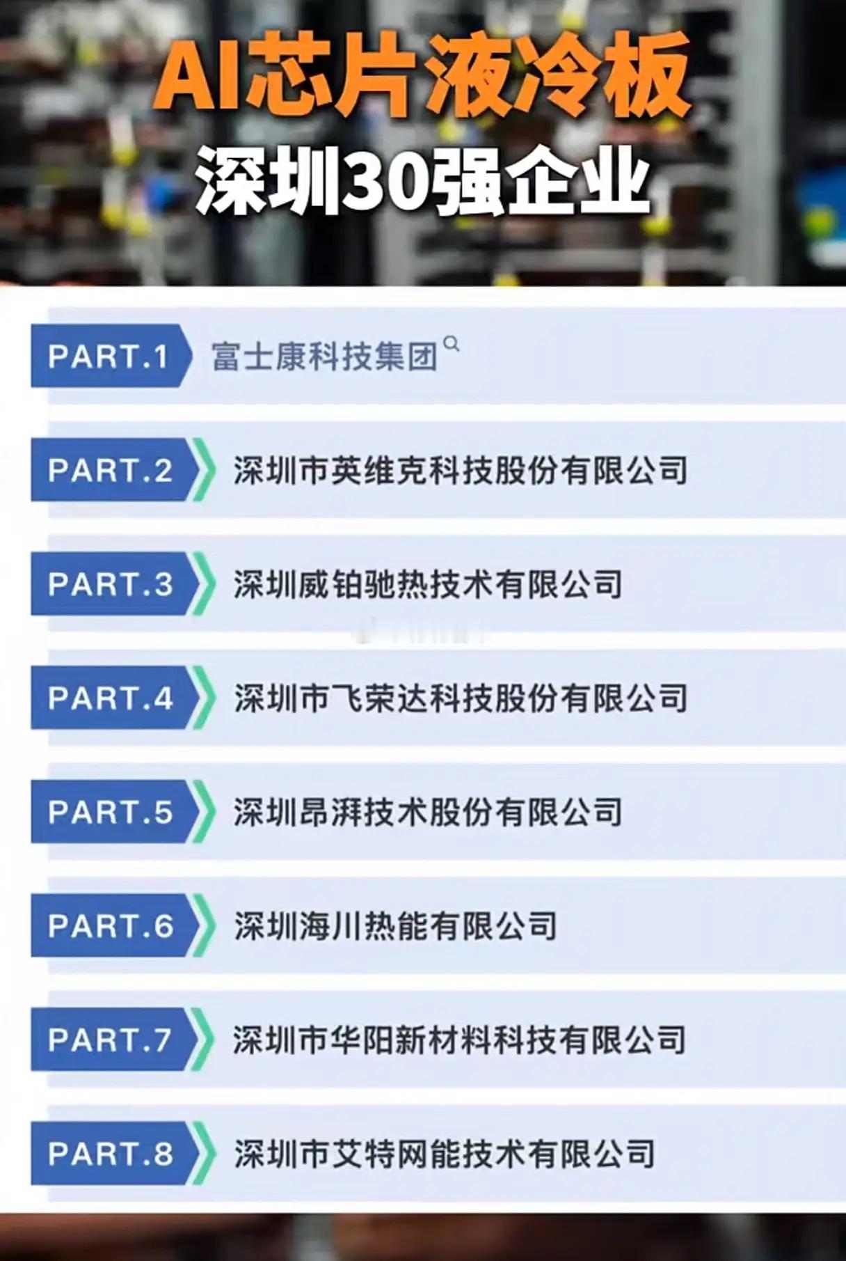 AI芯片液冷板需求爆发，深圳30强如何领跑散热赛道？当AI芯片单机柜功率突破30