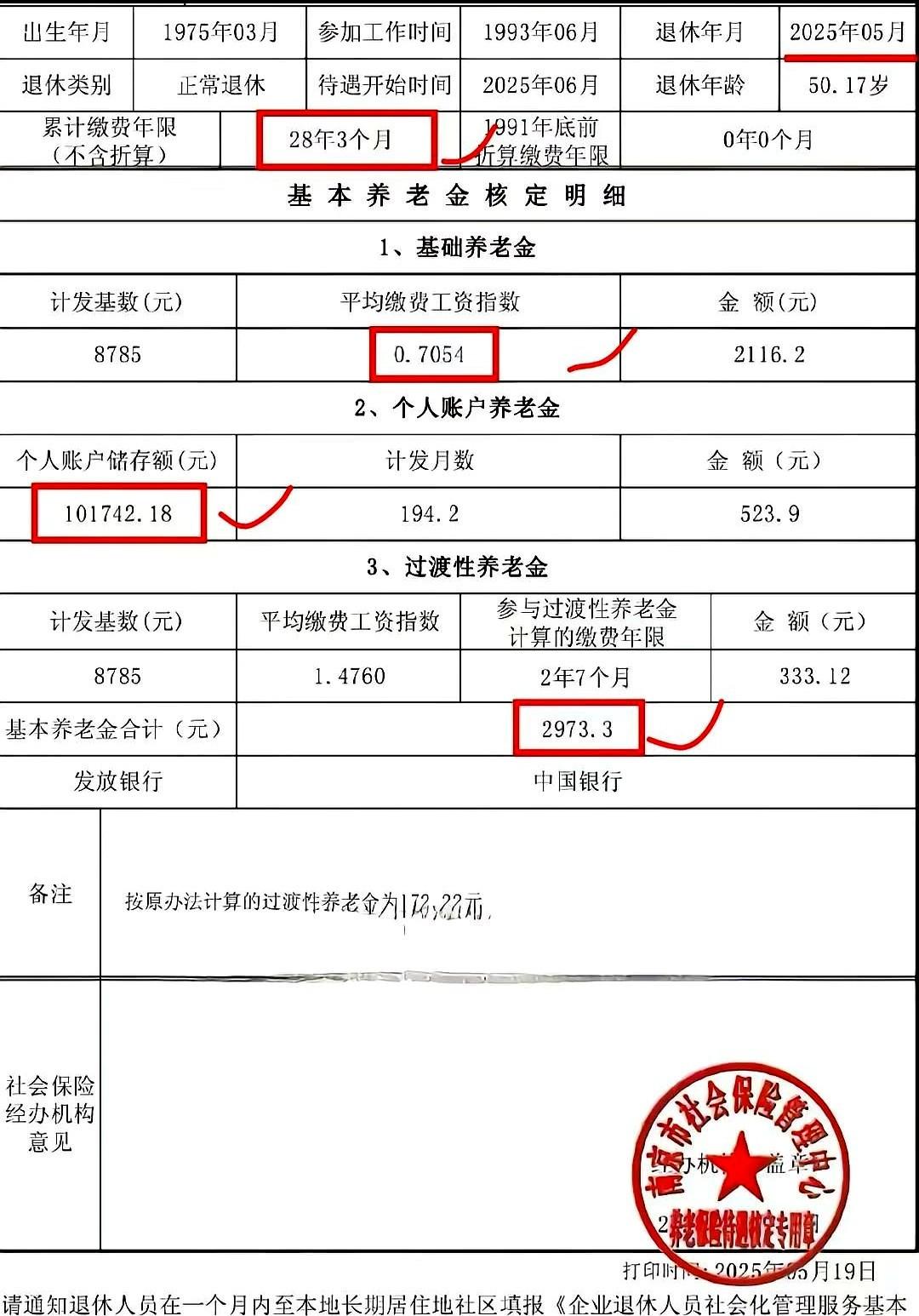 退休了，缴费28年，退休金有些偏低！他缴了28年的社保，个人账户里攒着十万多，