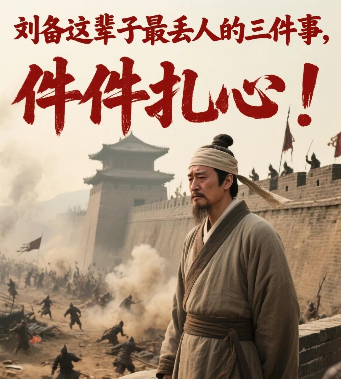 刘备这辈子最丢人的三件事，件件扎心！你相信吗？满口仁义道德的刘皇叔，逃命时连亲