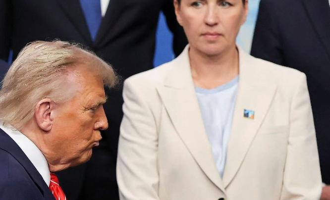 美国多半不敢用武力强占格陵兰岛了，因为丹麦首相弗雷泽里克森说了这么一句话。她说：