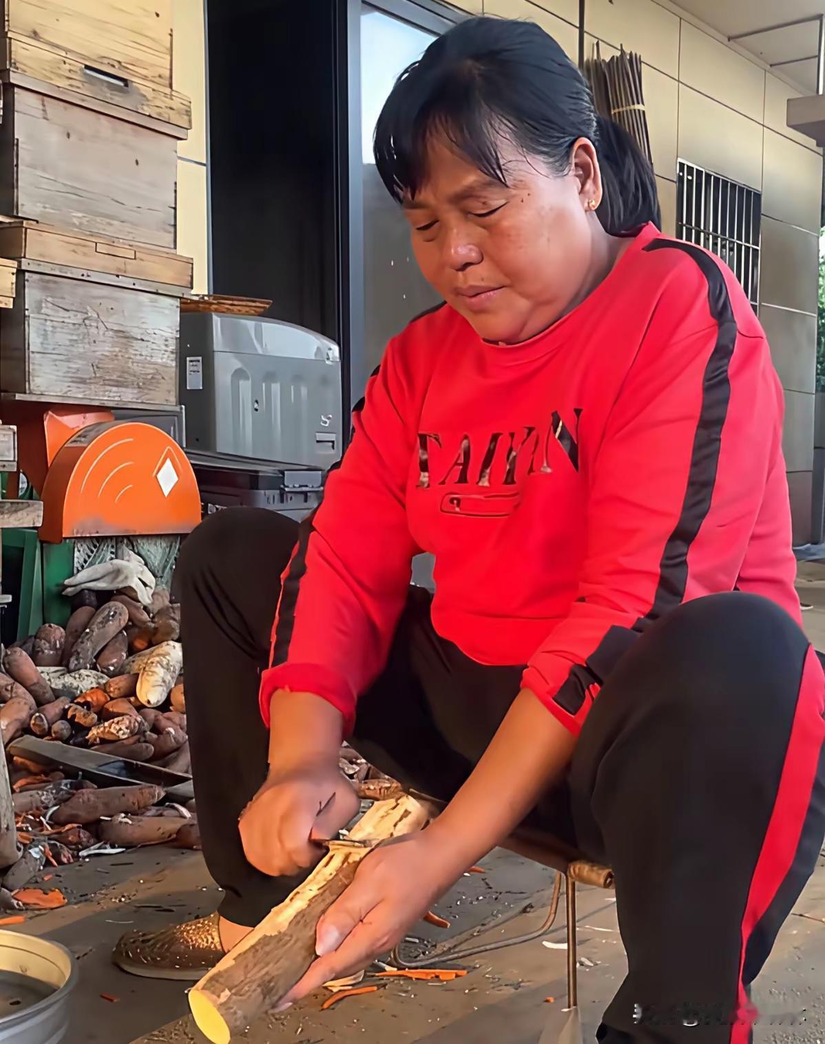 全红婵的妈妈没有“母凭女贵”坐享其成,依旧每天干着又脏又累的农活,虽然开起了大型