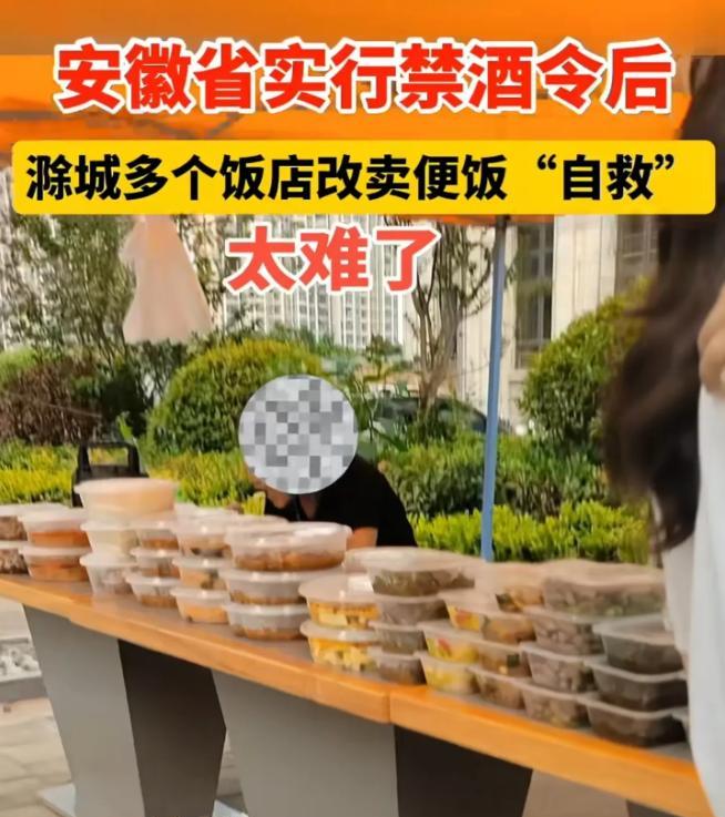 担心的事情还是发生了！安徽，受“禁止违规吃喝”影响，不少饭店现在改行摆地摊卖盒饭