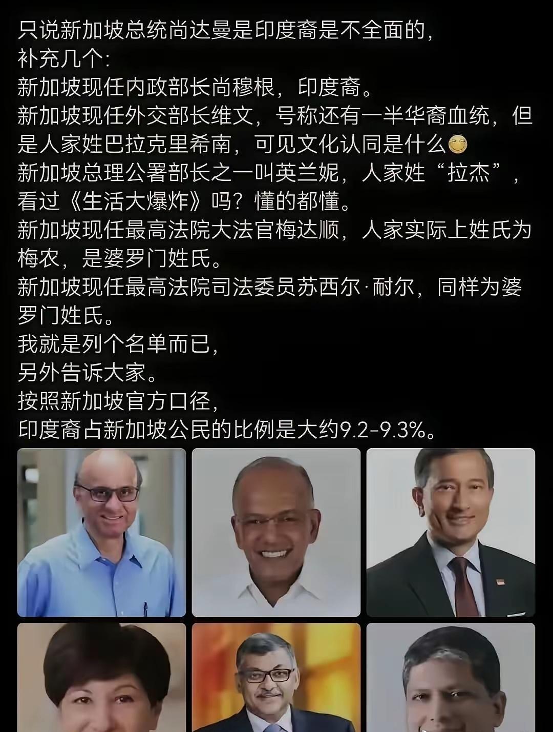 印象里的新加坡，是华人占七成以上的华人社会。但翻开现任核心班子名单，反差扑面而来