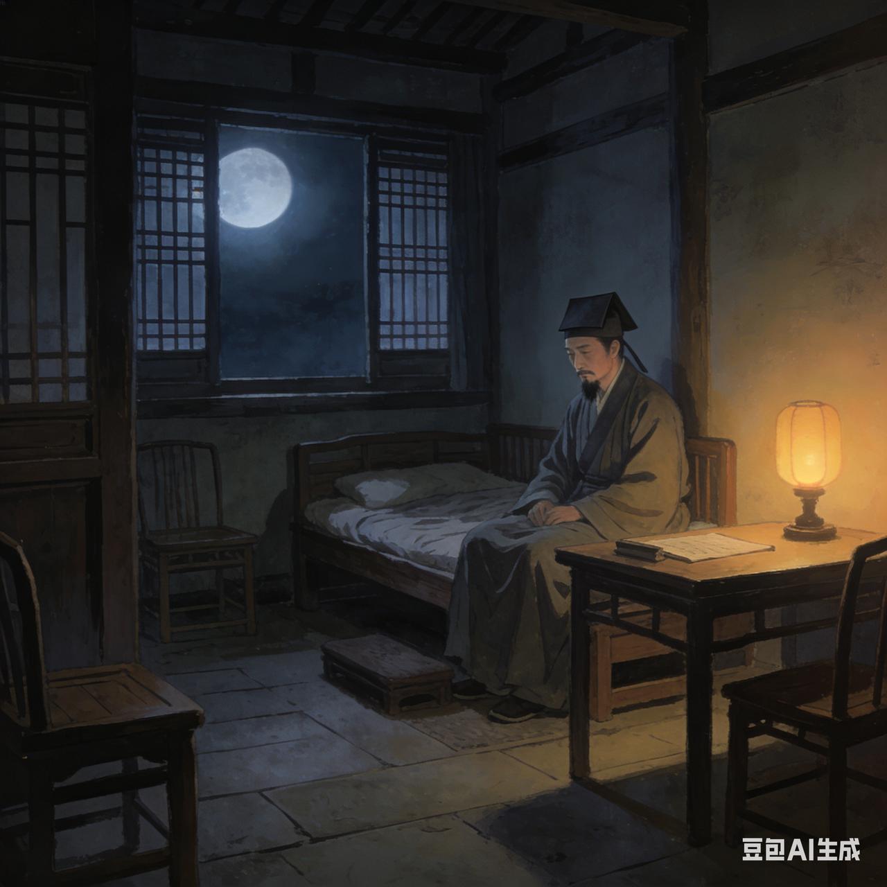 从前有一个姓郭的先生，平生爱好就是写写打油诗。有一次，他在访亲的途中，在一家旅