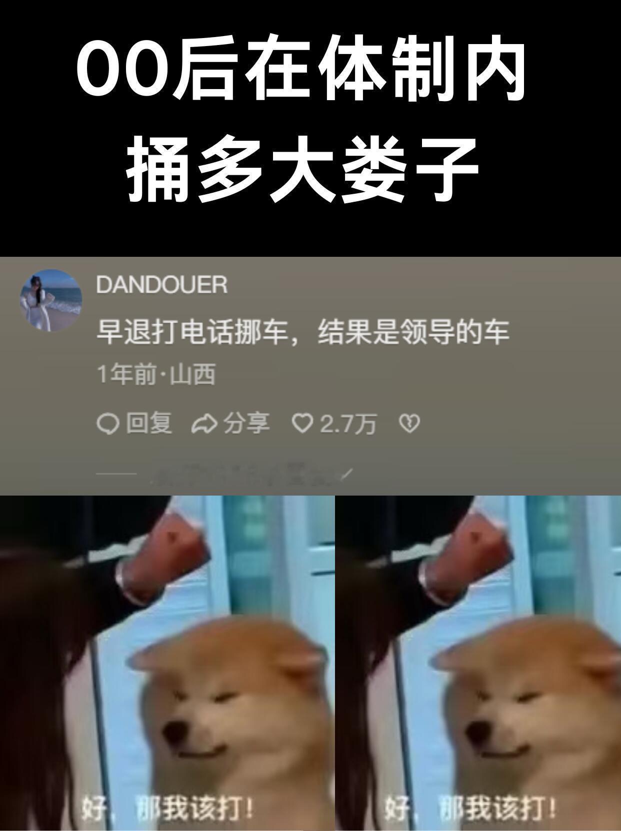 00后在体制内能闯多大祸😅​​​