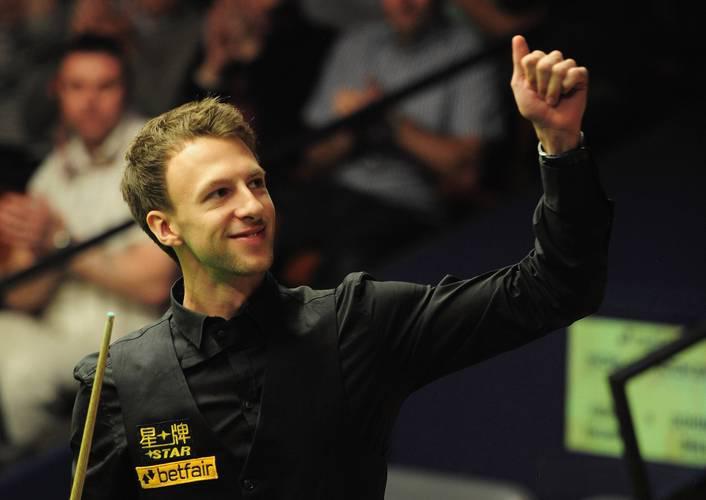 刚刚结束了一场青岛斯诺克巨星邀请赛，世界排名第一的英格兰王牌贾德-特鲁姆普，手感