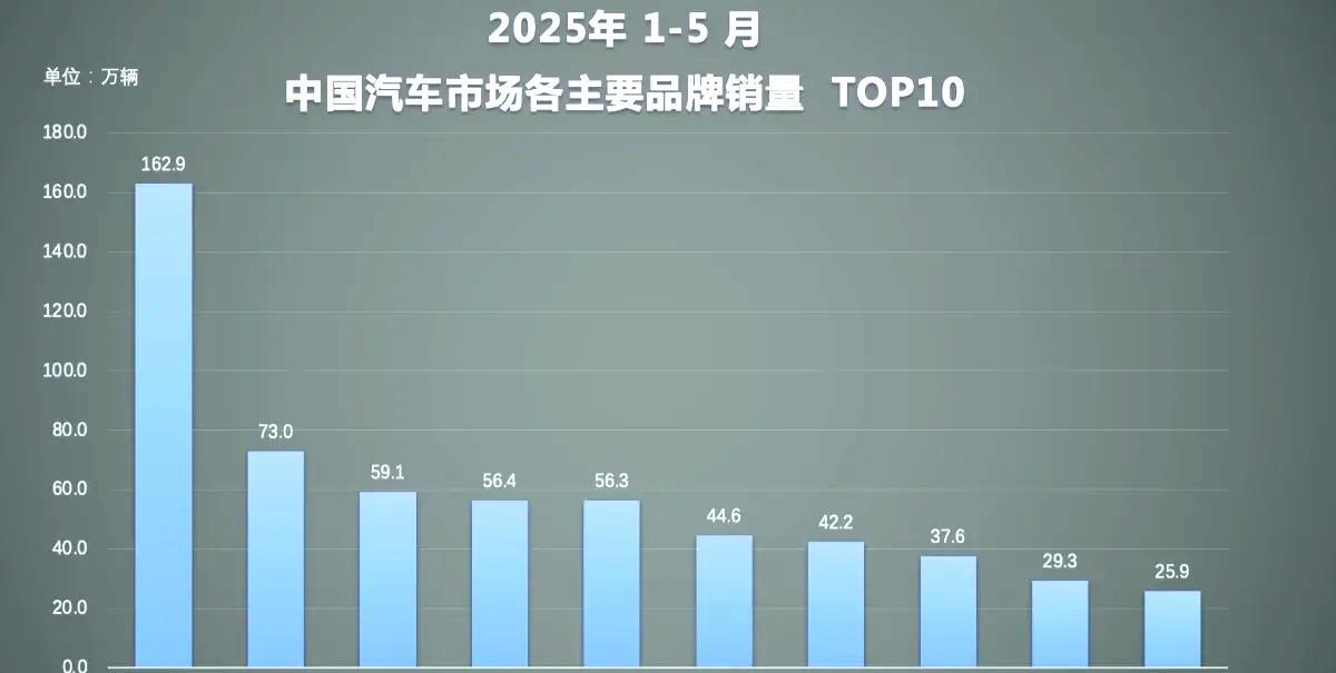 没有对比就没有伤害，王传福说的话全部应验，断层真的出现了！各大车企1-5月累计销