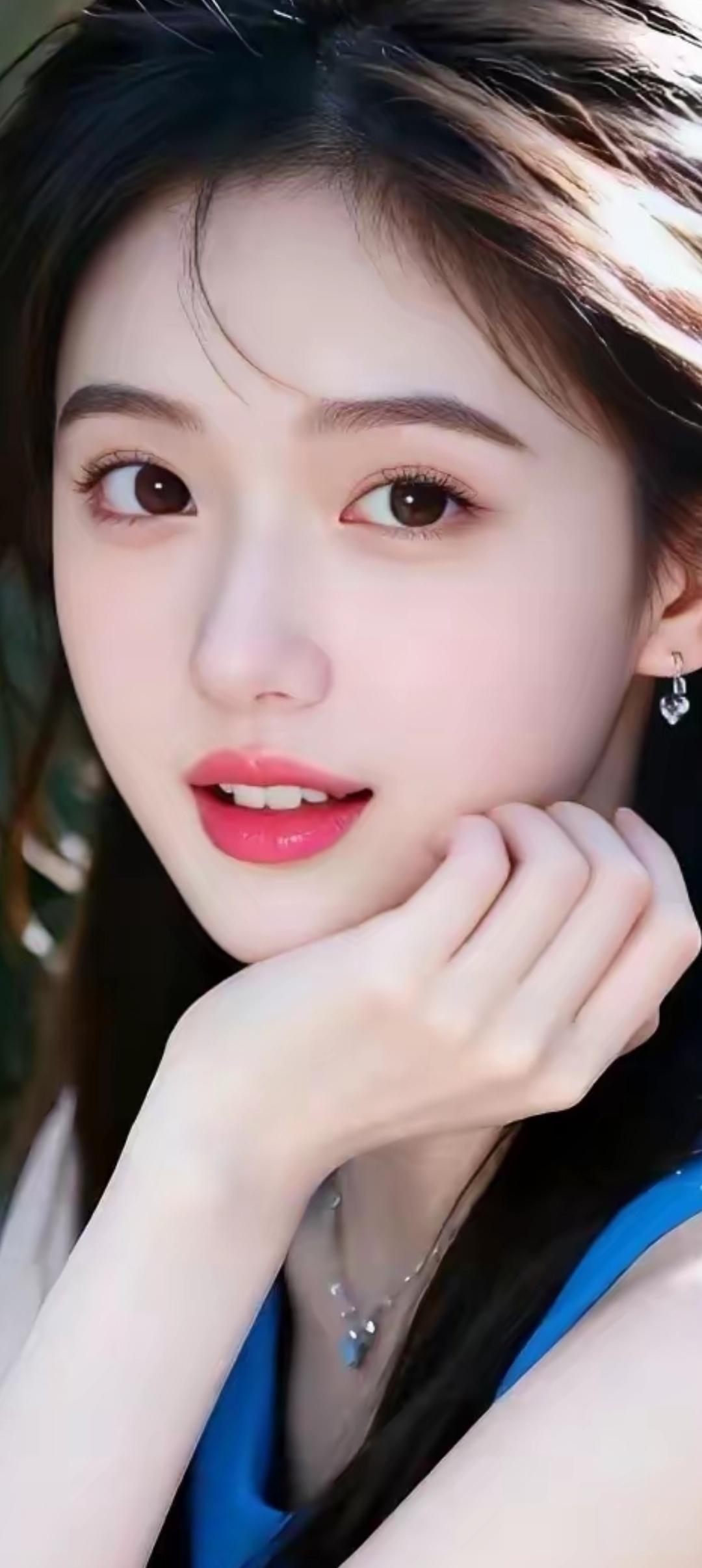 甜美少女，清新自然，微笑如花，元气满满！🌸💖