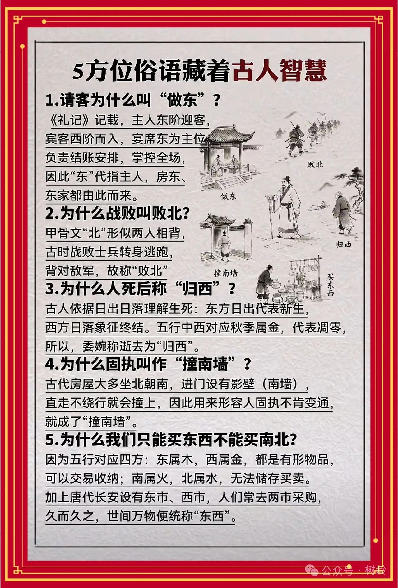 老祖宗流传下来的五方位俗语，句句蕴含着智慧！就如“东虹日头西虹雨”，东方出现