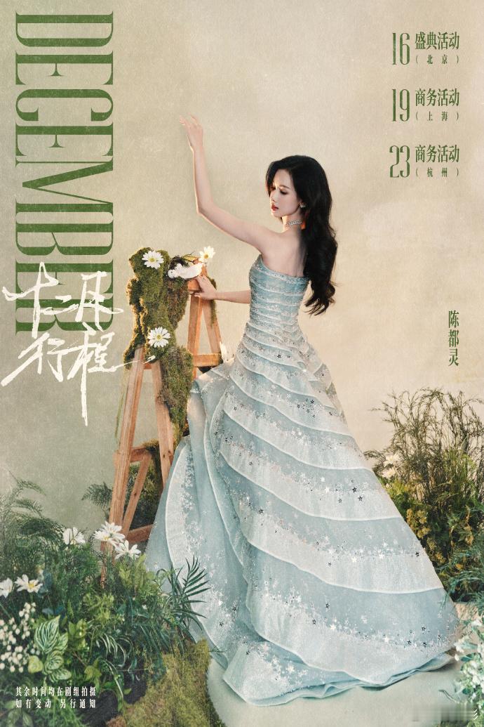 陈都灵十二月行程送达陈都灵十二月行程送达，岁末的行程图，感觉工作还是非常的