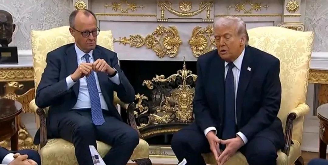 《图片报》消息，当地时间3日，正在美国进行访问的德国总理梅尔茨表示，他在美国总统