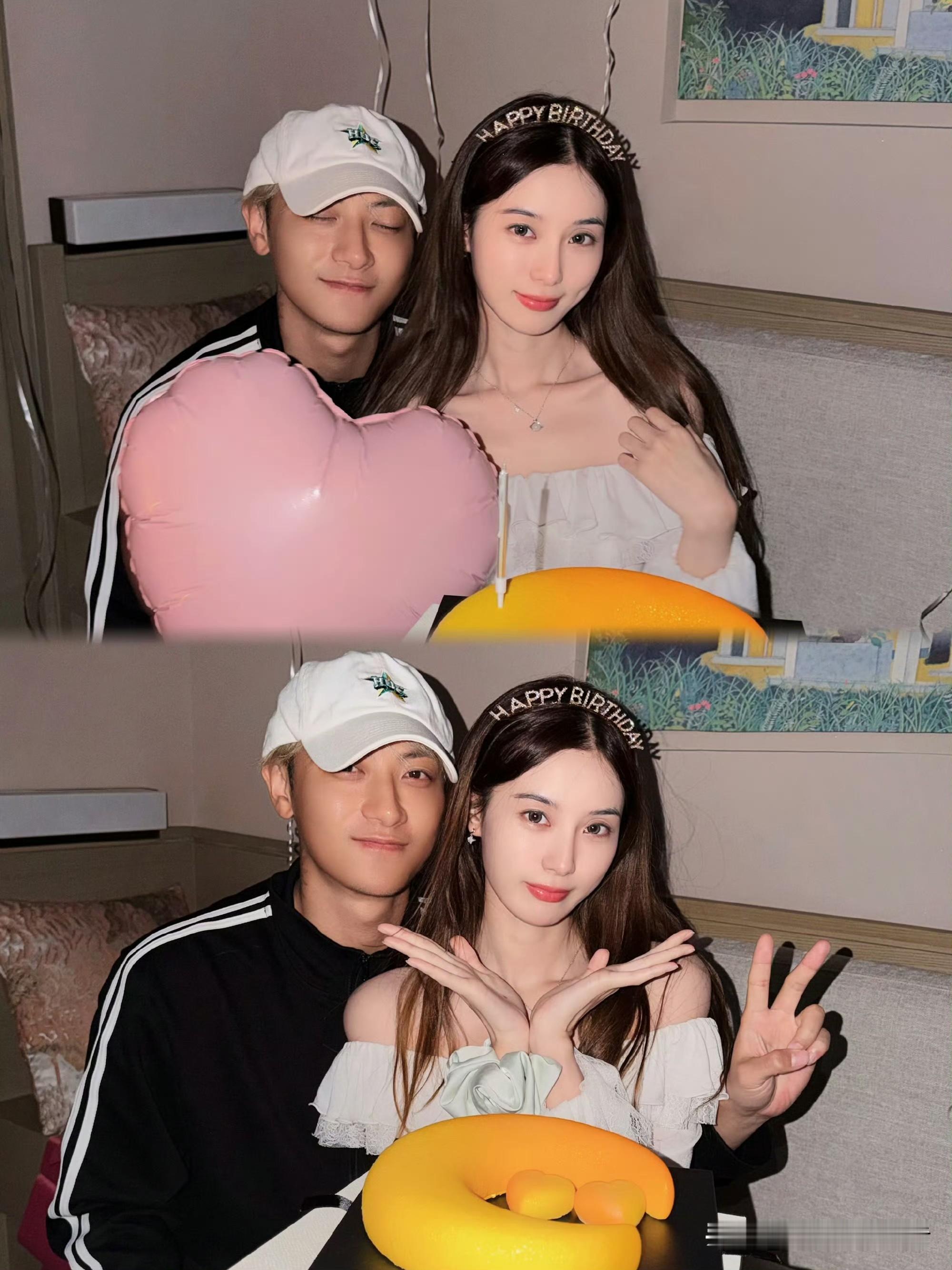 徐艺洋和黄子韬真的太搭了，徐艺洋过生日，黄子韬陪她去游乐园，陪她过生日，一切安排的明明白白。黄子韬瘦