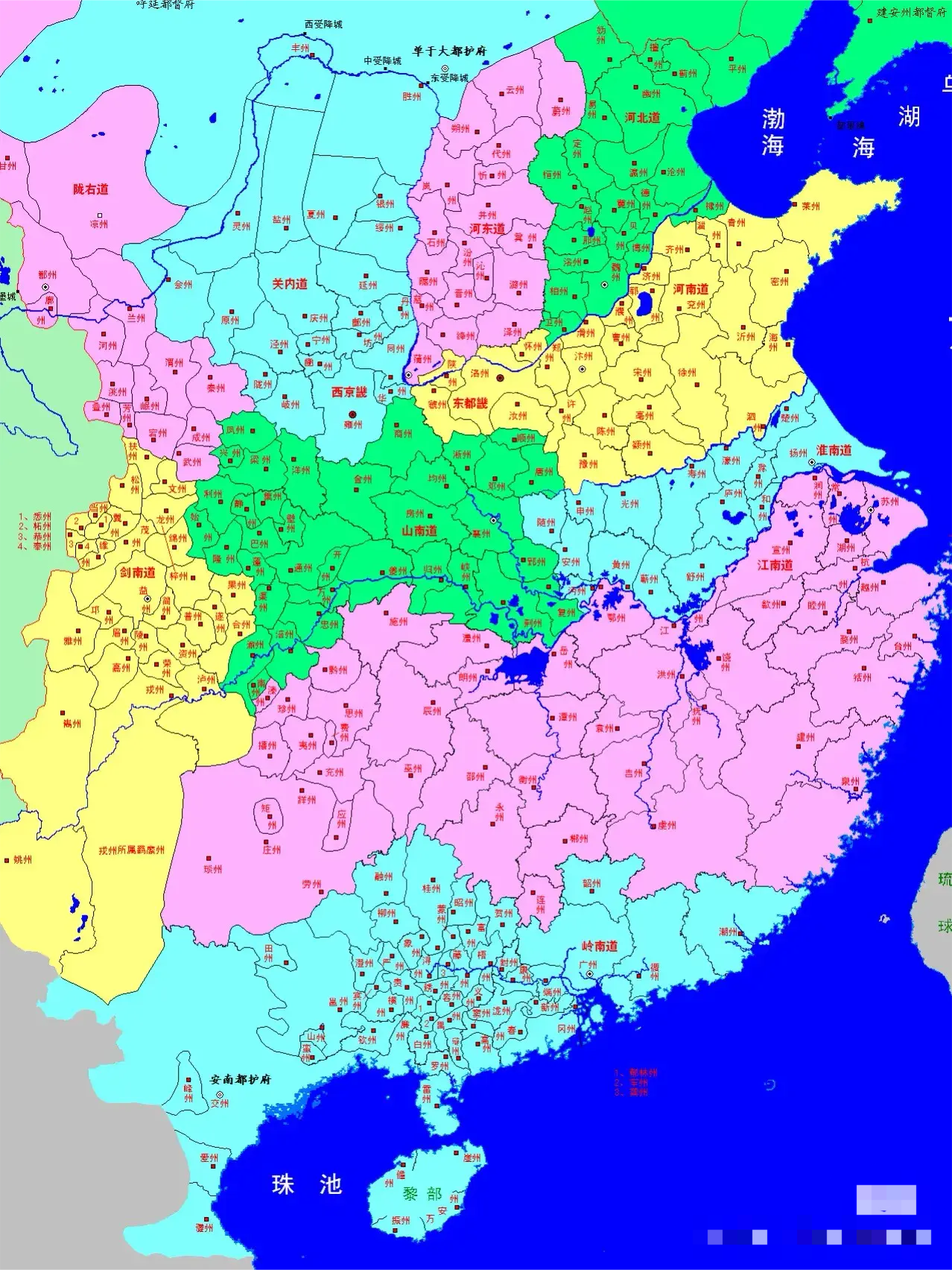 大唐300州，你家在哪个州？