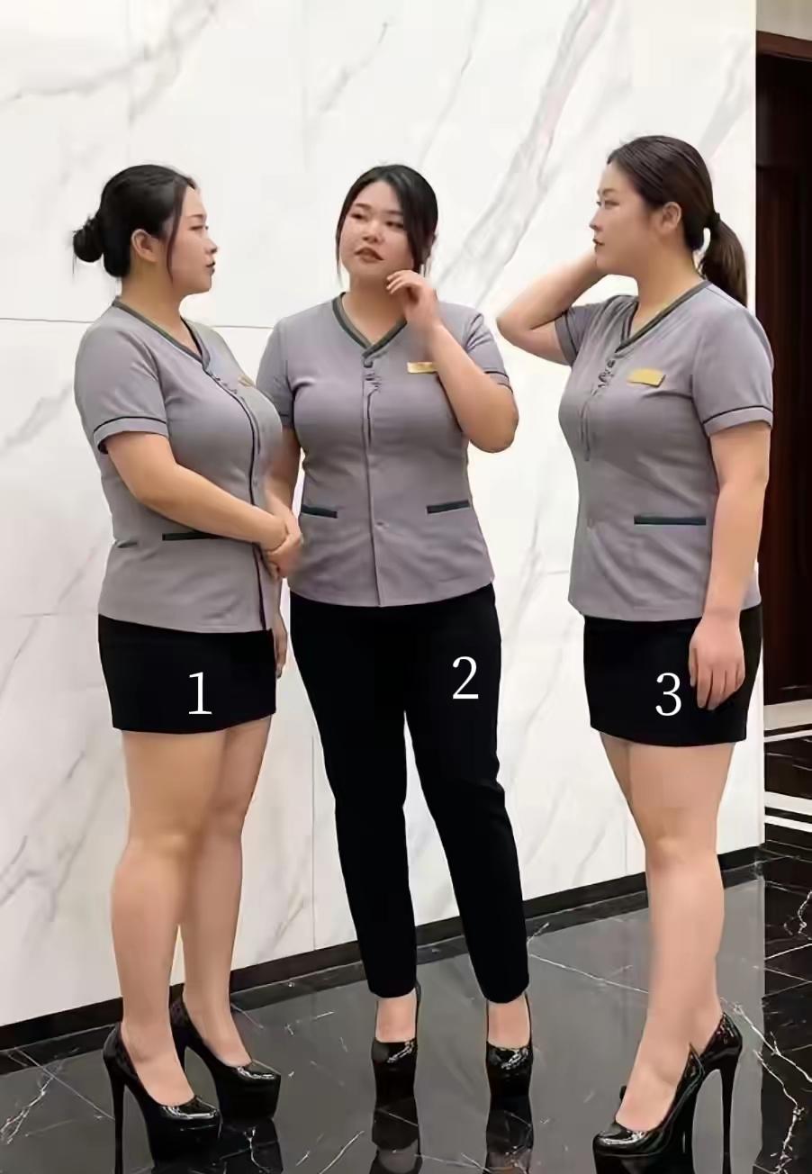三位美女身段多挺拔，你喜欢几号做老婆？