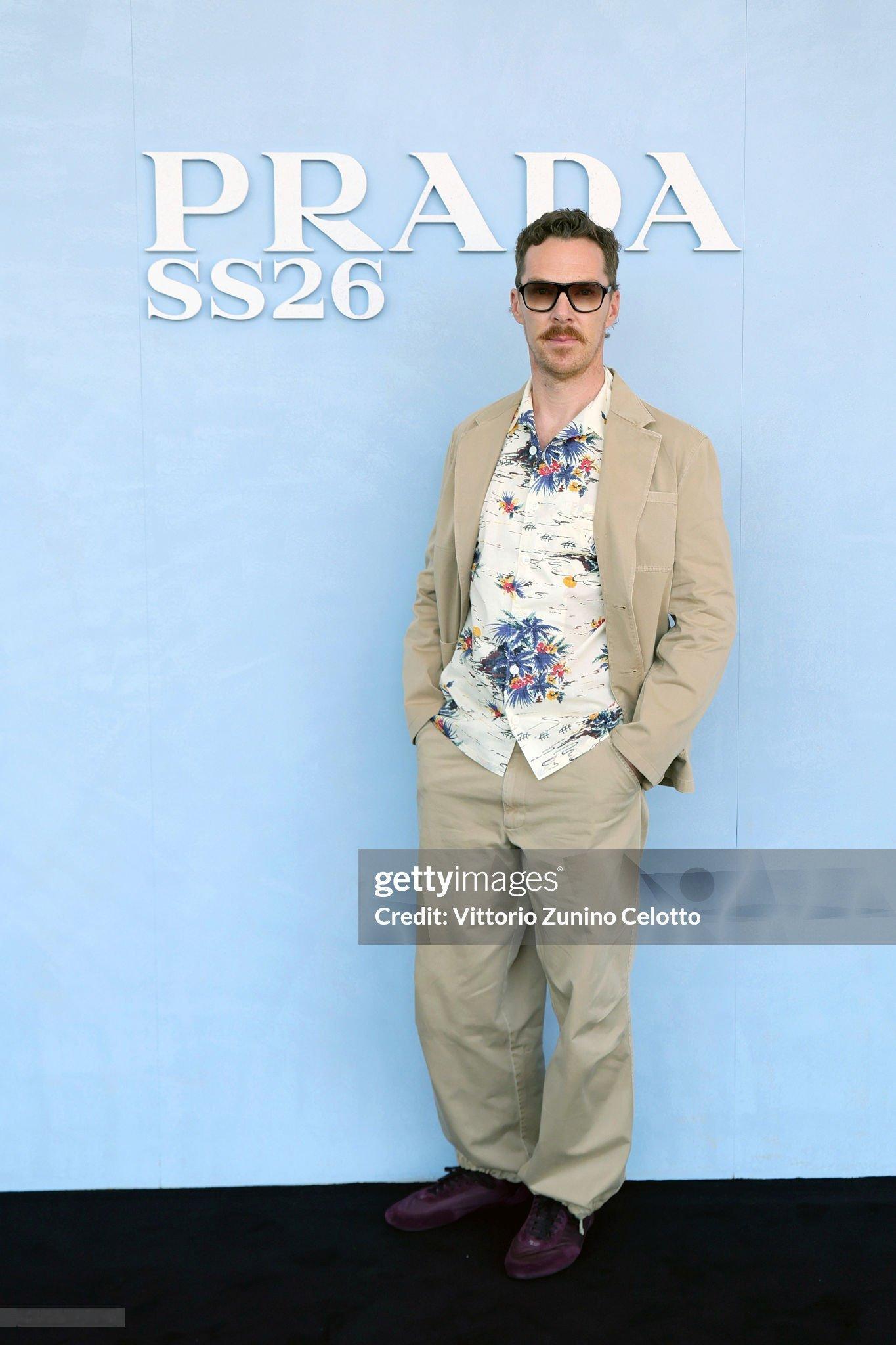 PRADA2026春夏男装大秀看秀男星📸本尼BenedictCumberb